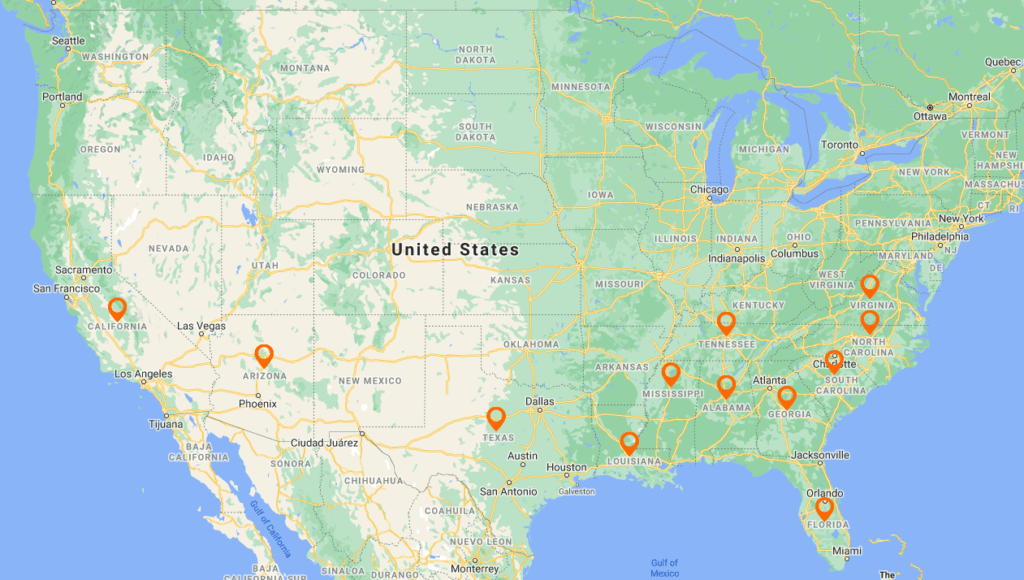 US map termite infestation